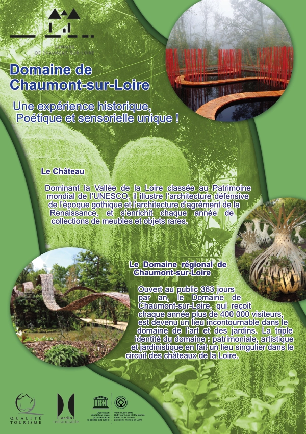 Flyer pour le domaine de Chaumont