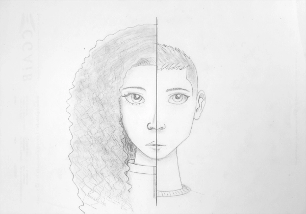 Dessin de personnages au crayon